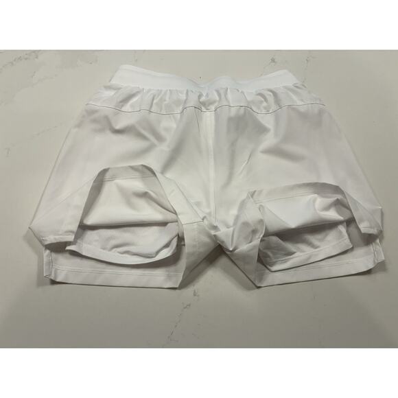 Fabletics Fundamental Shorts Mens Small White Split Hem Drawstring Size Small - Picture 3 of 8